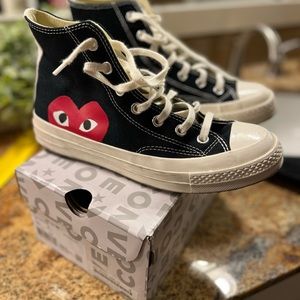 CONVERSE X COMME DES GARCONS PLAY ALL STAR
CHUCK '70 HI - BLACK Size Women’s 8